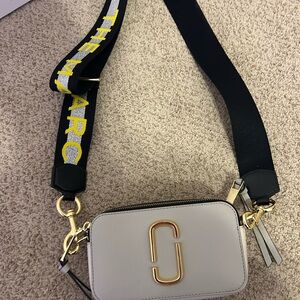 Marc Jacobs White and Black Crossbody Bag